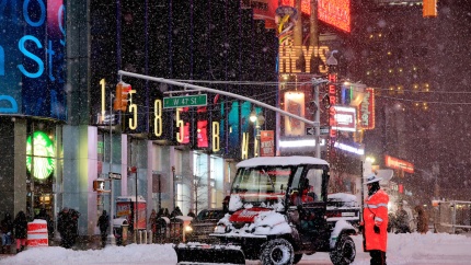 Снежная буря в Нью-Йорке: как это было